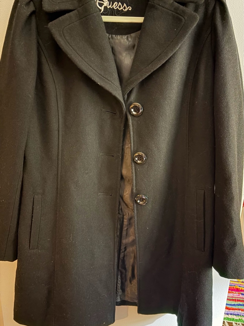 Guess (Black Wool Coat)